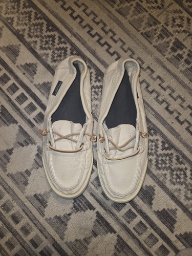 Sperry white canvas - white,